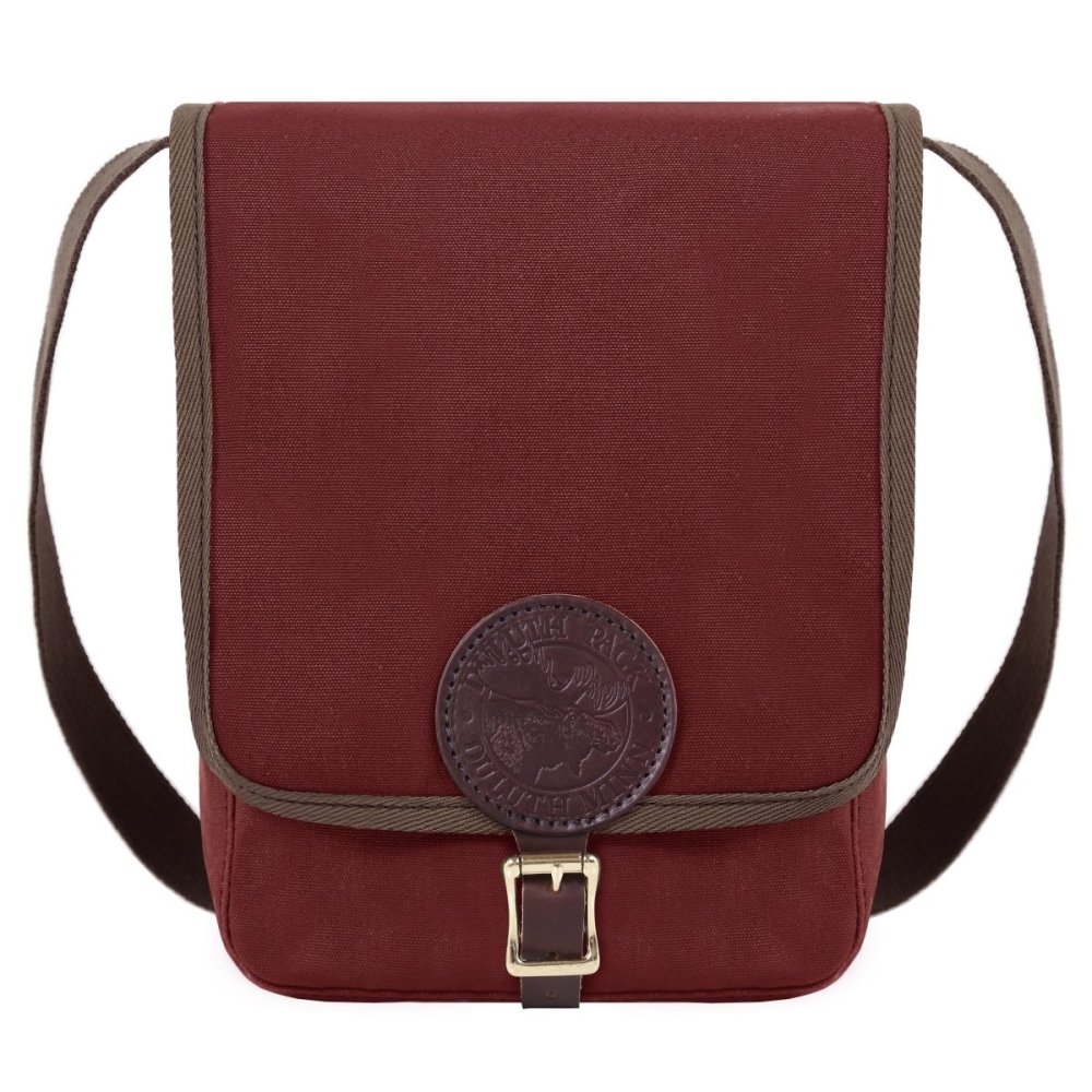 Duluth Pack 6 Liter Capacity Burgundy Haversack With Cotton Web Trim - Flockneti