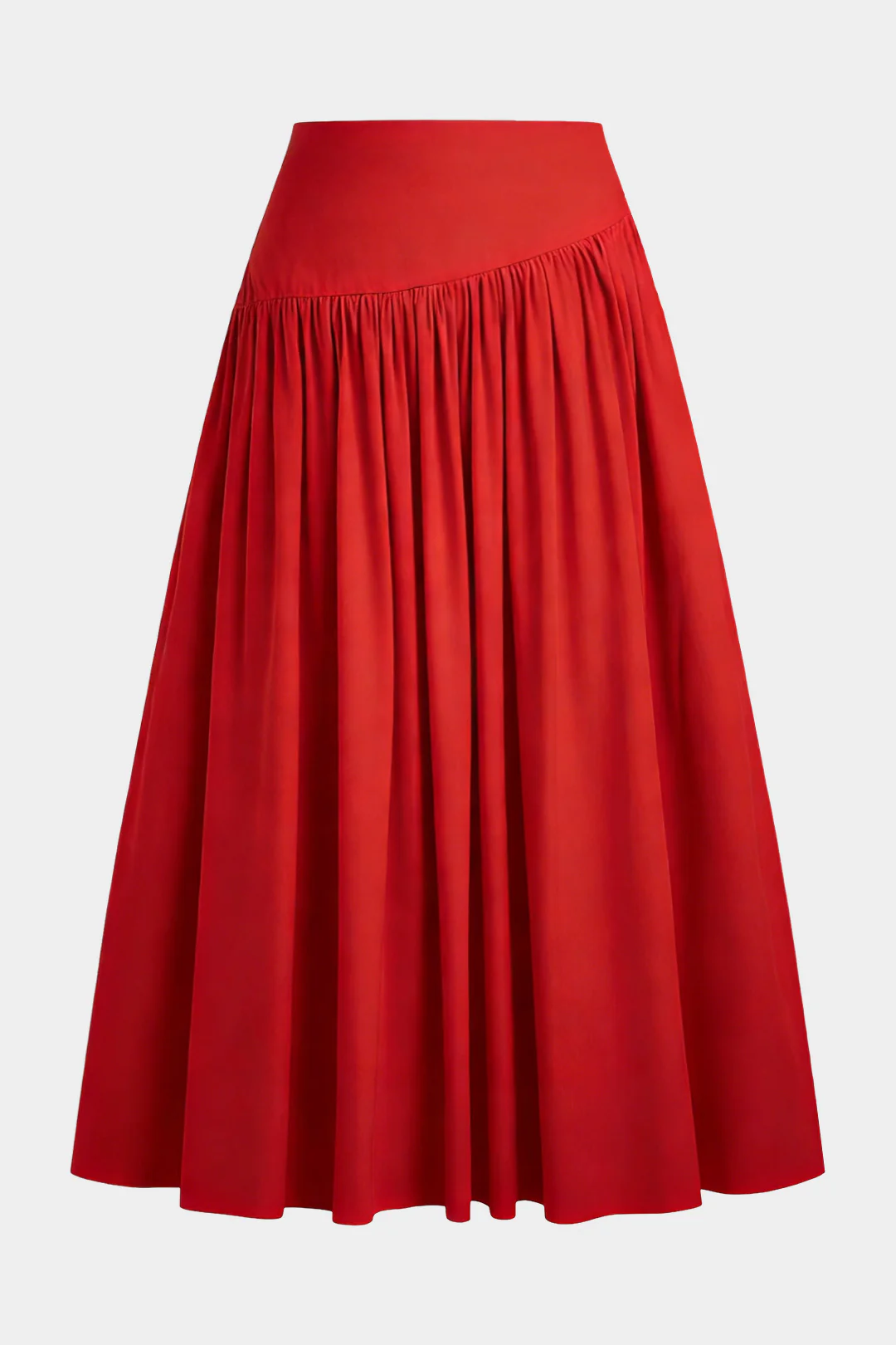 Plus Size Pleated High Waist Skirt - Flockneti