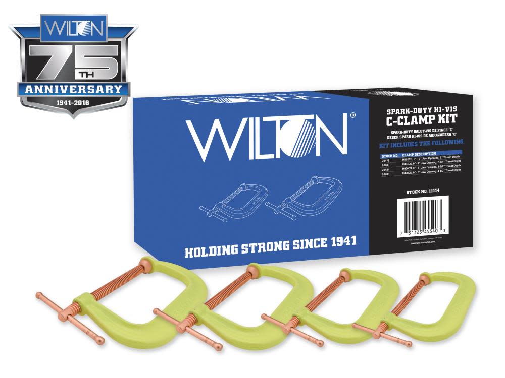 Wilton Spark Duty 400CS C Clamp Hi Vis Kit - Flockneti