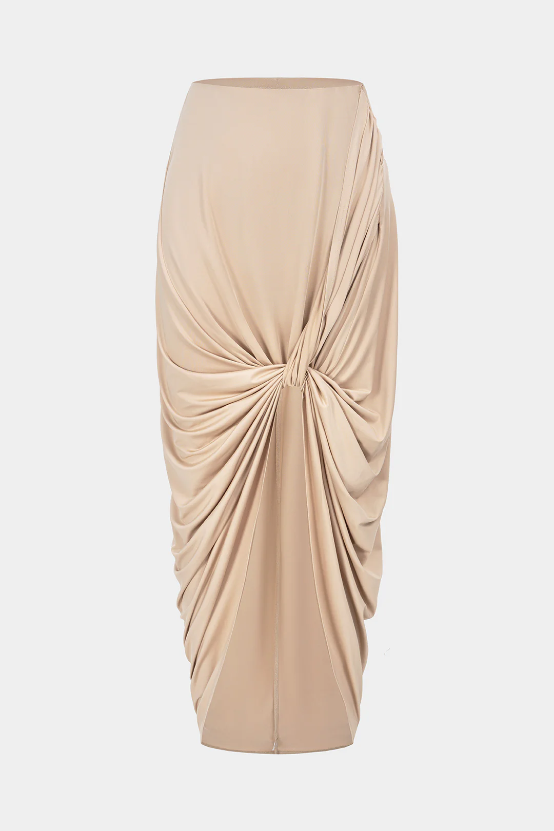 Asymmetrical Ruched High Waist Skirt - Flockneti