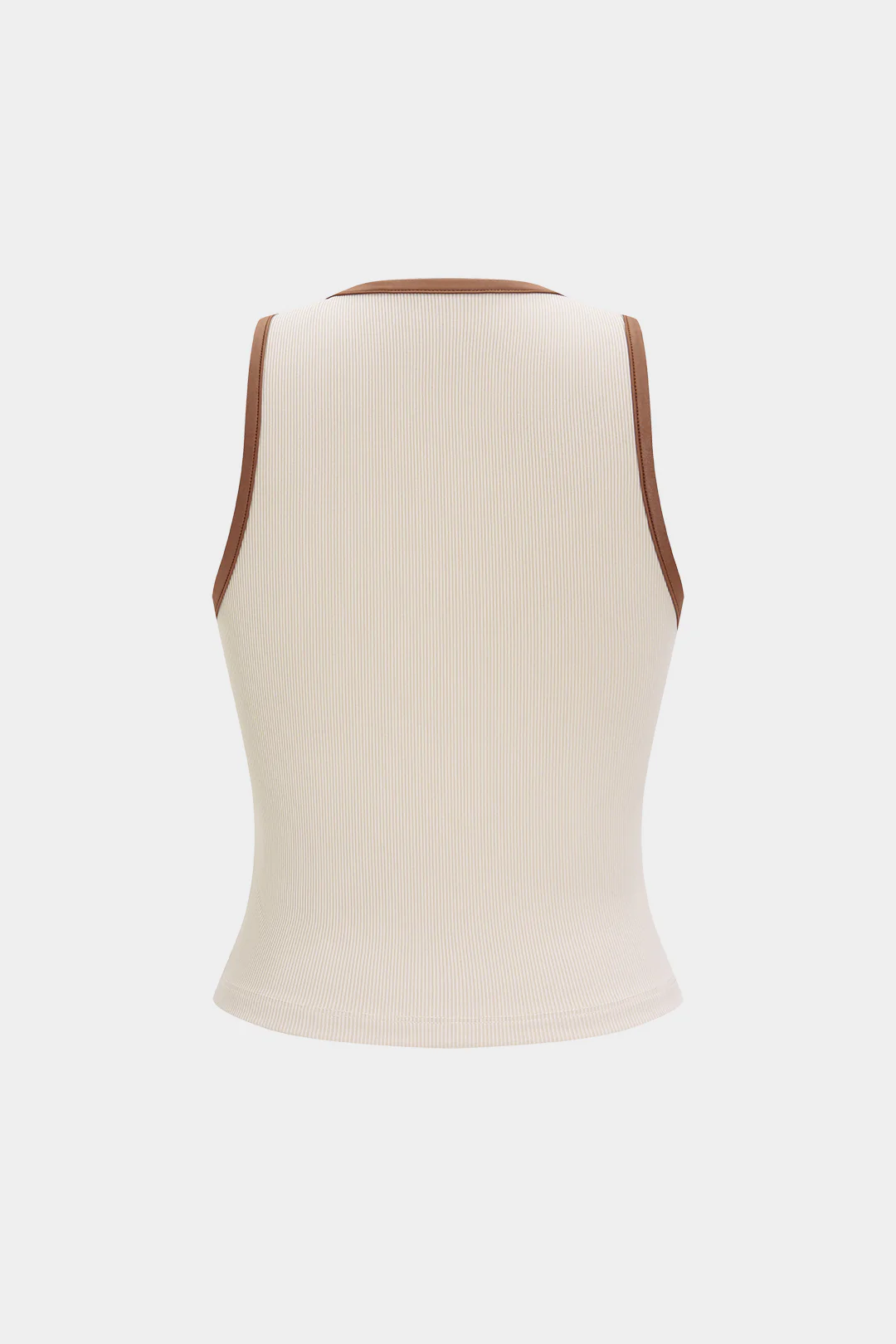 Contrast Metallic Decor Sleeveless Tank Top - Flockneti