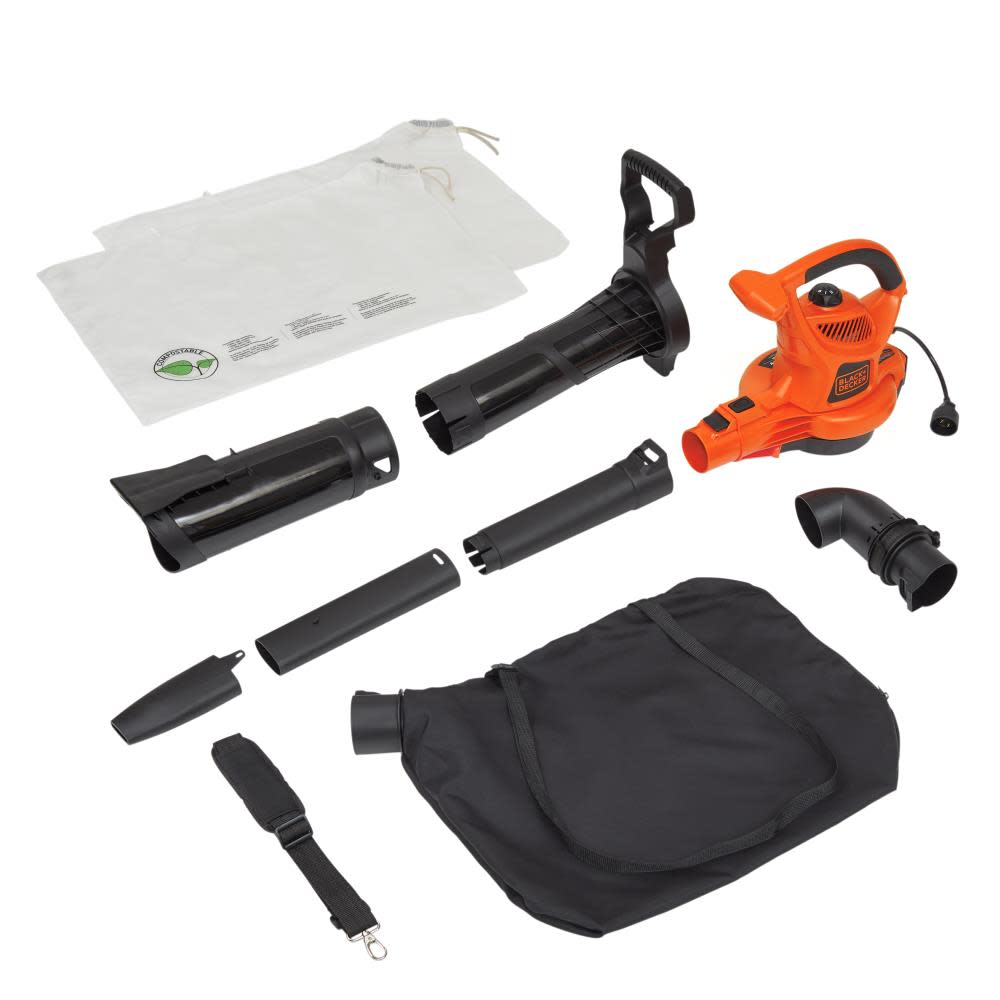 Black and Decker High Performance Blower/Vac/Mulcher (BV6000) - Flockneti