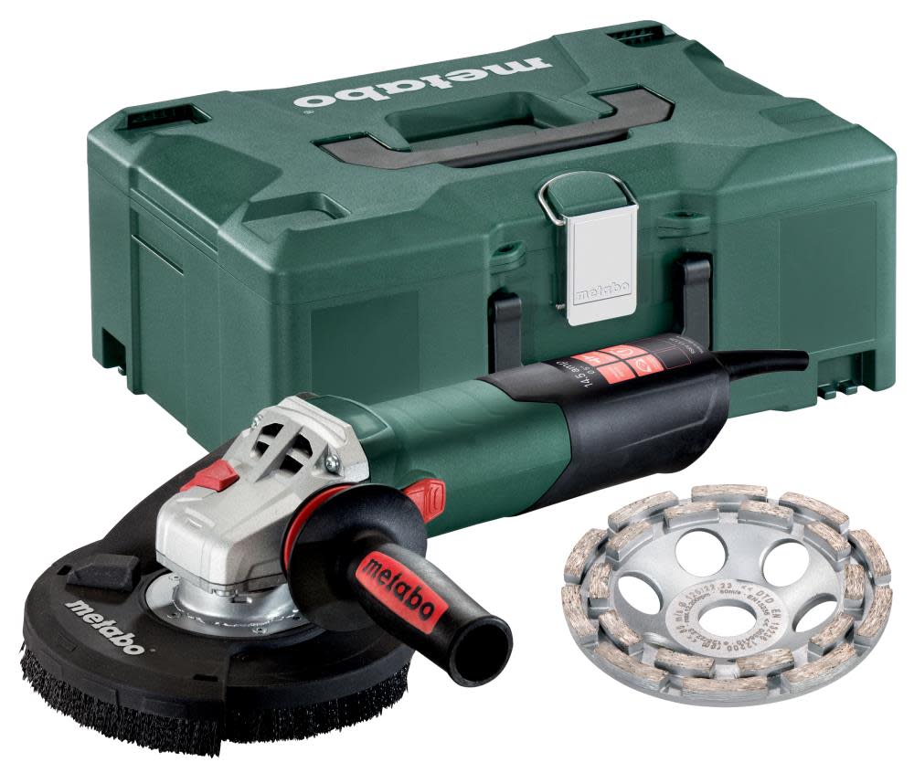 Metabo 5″ Variable Speed Concrete Grinder with Lock On - Flockneti