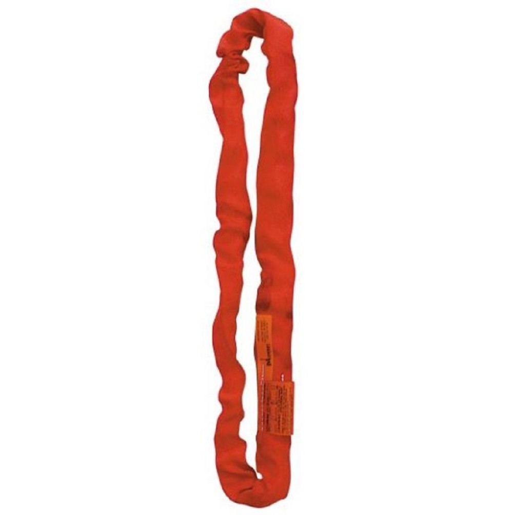 Lift-All 8 Ft. Red Endless Tuflex Poly Roundsling - Flockneti