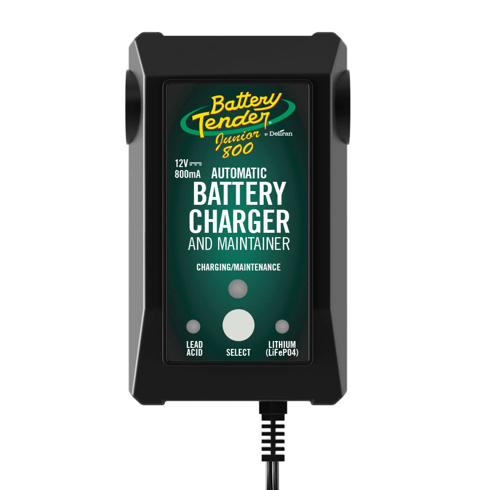 Battery Tender Lead Acid/Lithium Selectable Battery Charger 12V 800mA - Flockneti