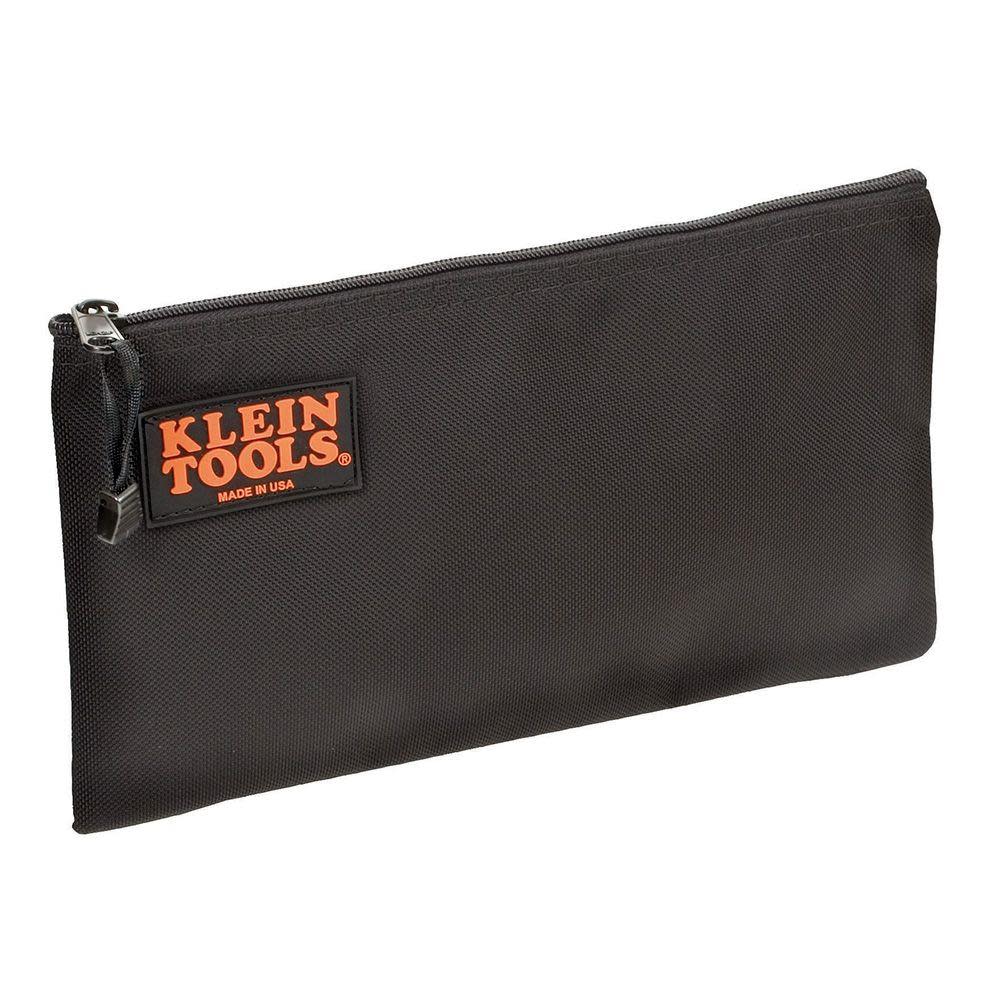 Klein Tools Black Nylon Zipper Bag - Flockneti