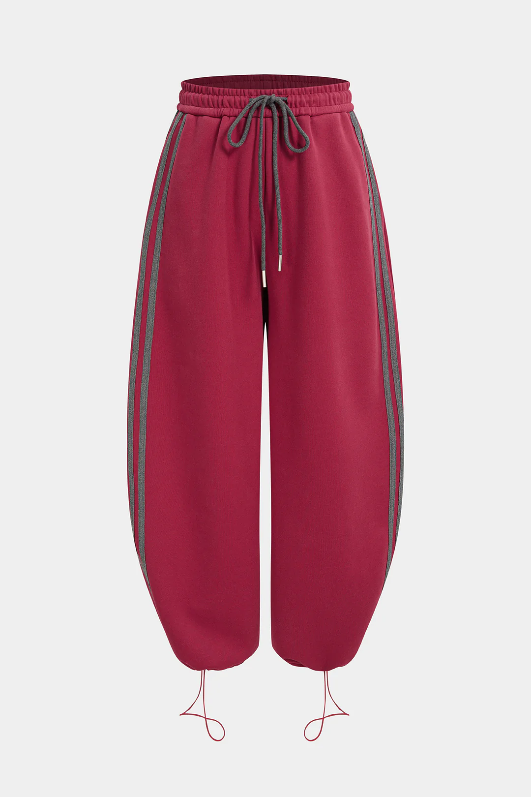 Contrast Drawstring Wide Leg Pants - Flockneti