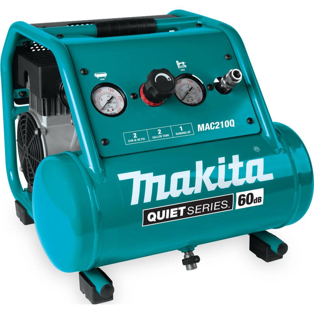Makita Quiet Series Air Compressor 1 HP 2 Gallon Oil Free Electric - Flockneti