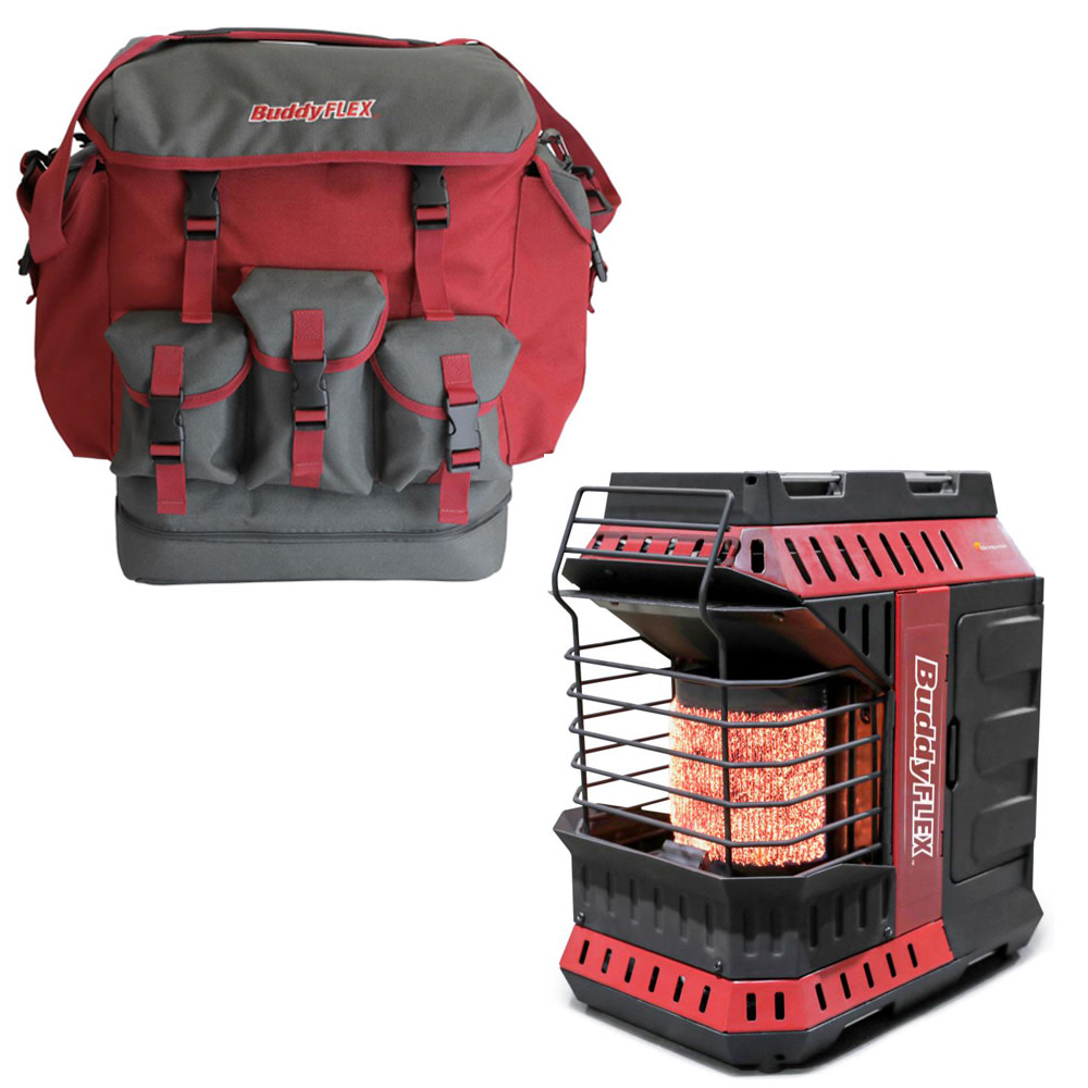 Mr Heater 8000  11000 BTU Buddy FLEX Portable Radiant Heater with Gear Bag - Flockneti