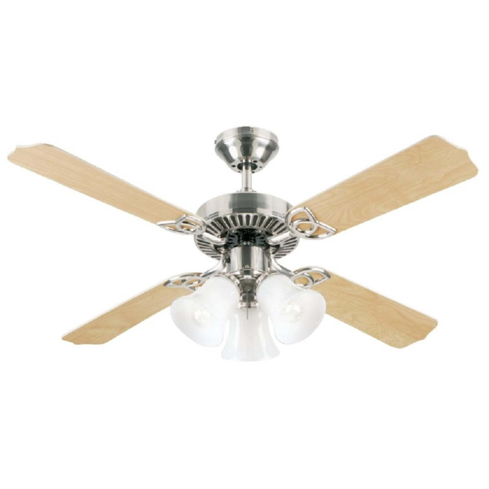 Westinghouse 42″ Crusader Brushed Nickel Indoor Ceiling Fan - Flockneti