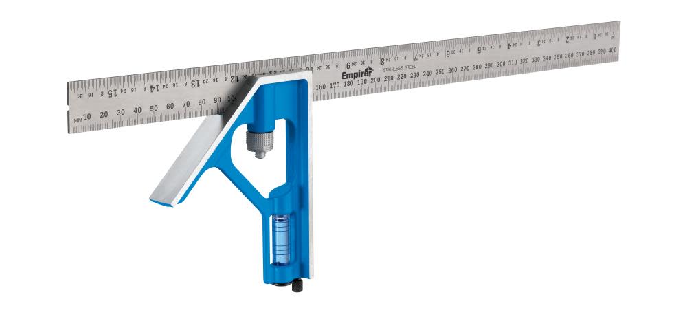 Empire Level 16 in. / 400 mm True Blue Combination Square - Flockneti