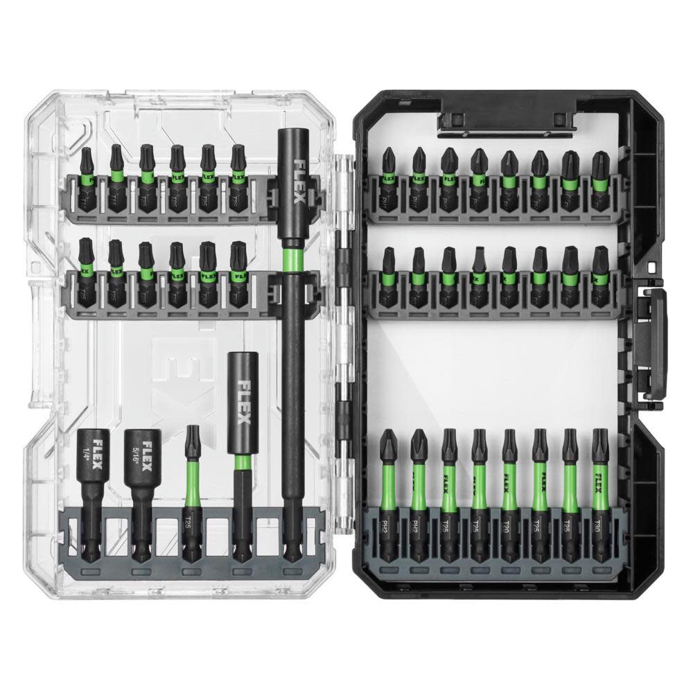 FLEX 41 Pc. Impact Driver Bit Set - Flockneti