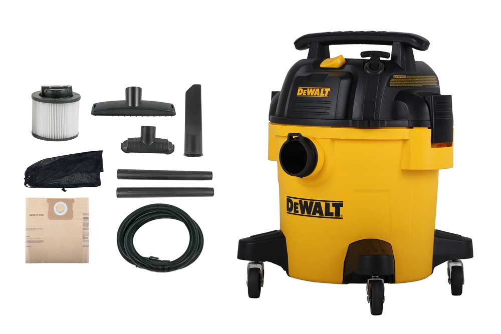 DEWALT 5 Gallon Poly Wet/Dry Vacuum - Flockneti