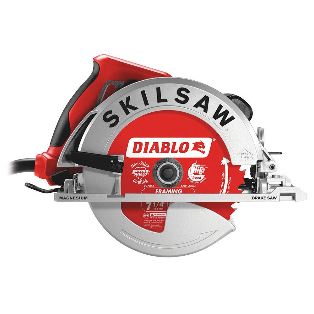 Skilsaw 7-1/4 In. Magnesium SIDEWINDER Circular Saw with Brake - Flockneti