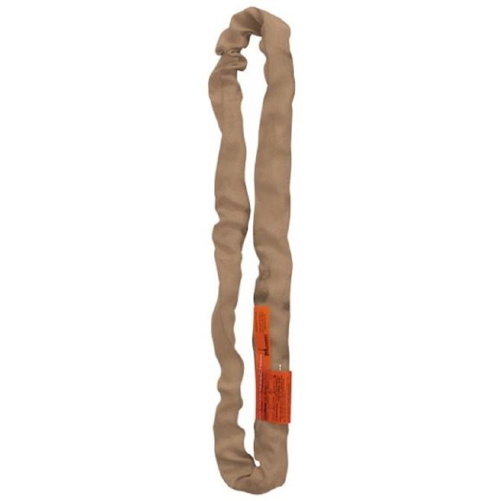 Lift-All 4′ Tan Endless Tuflex Poly Roundsling - Flockneti