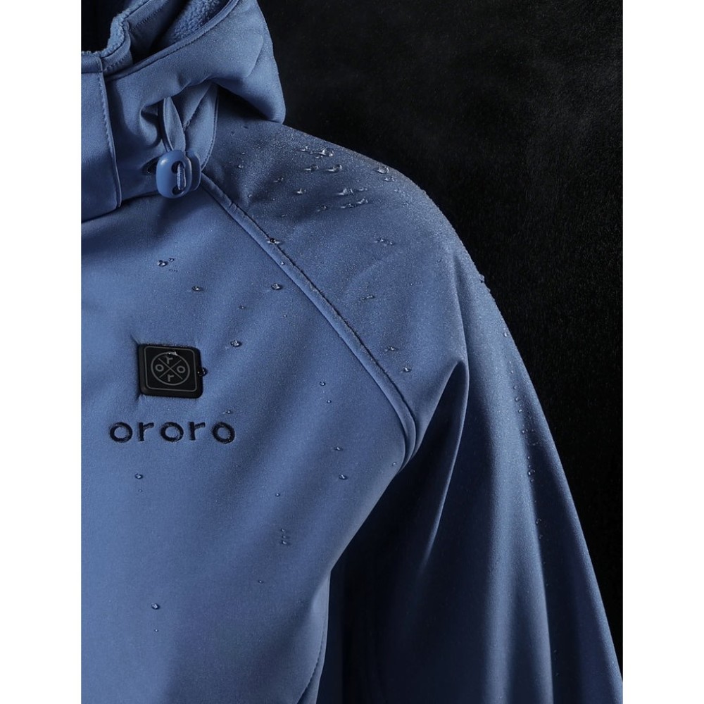 ORORO Womens Haze Blue Classic Heated Jacket Kit Medium - Flockneti