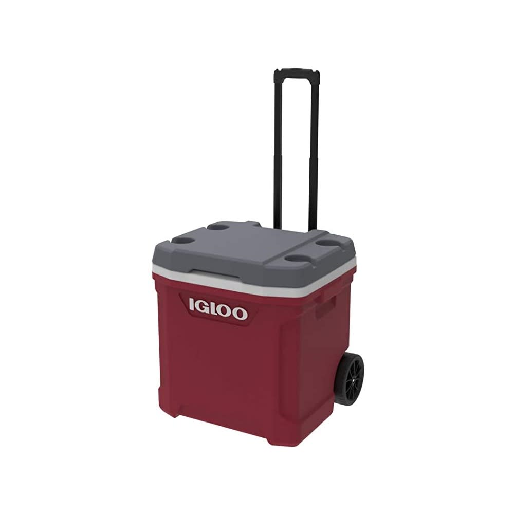 Igloo Latitude 30 Roller Cooler Industrial Red/Meteorite 30qt - Flockneti