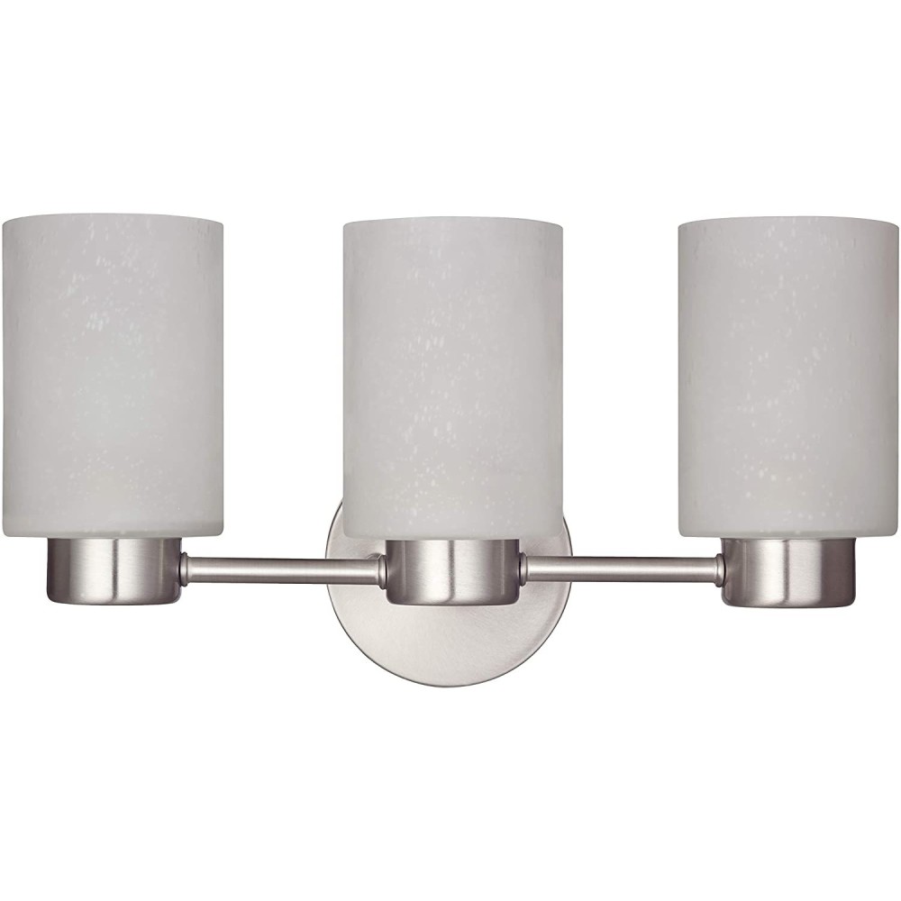 Westinghouse 60W Nickel Sylvestre Three Light Wall Light Fixture - Flockneti