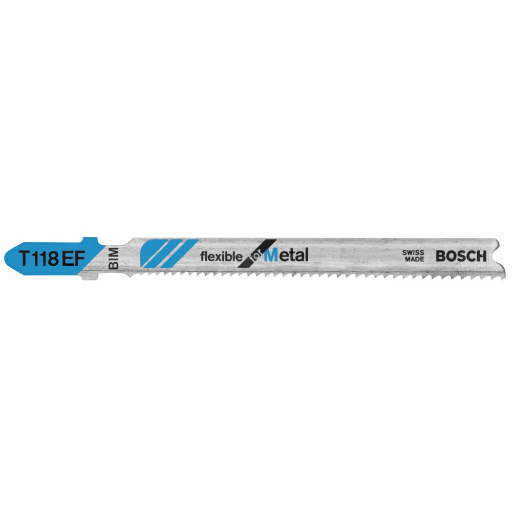 Bosch 5 pc. 3-5/8 In. 11-18 TPI Flexible for Metal T-Shank Jig Saw Blades - Flockneti