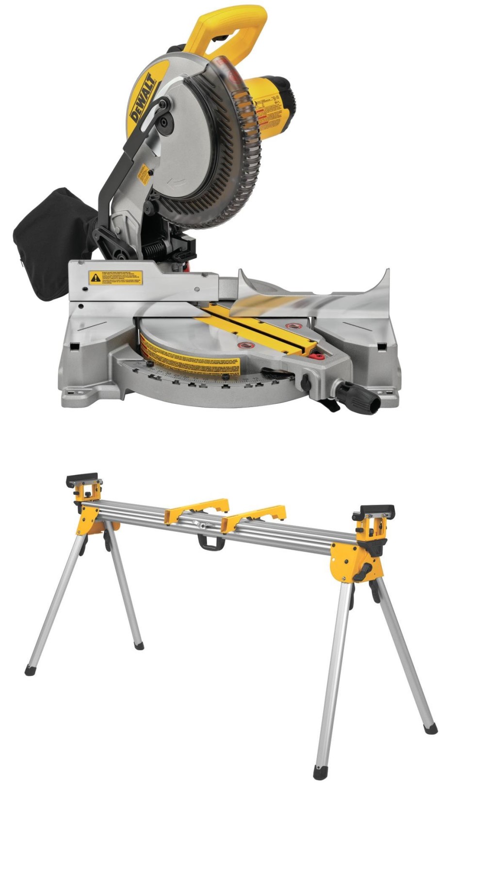 DEWALT 10″ Compound Miter Saw & Heavy Duty Miter Saw Stand Bundle - Flockneti