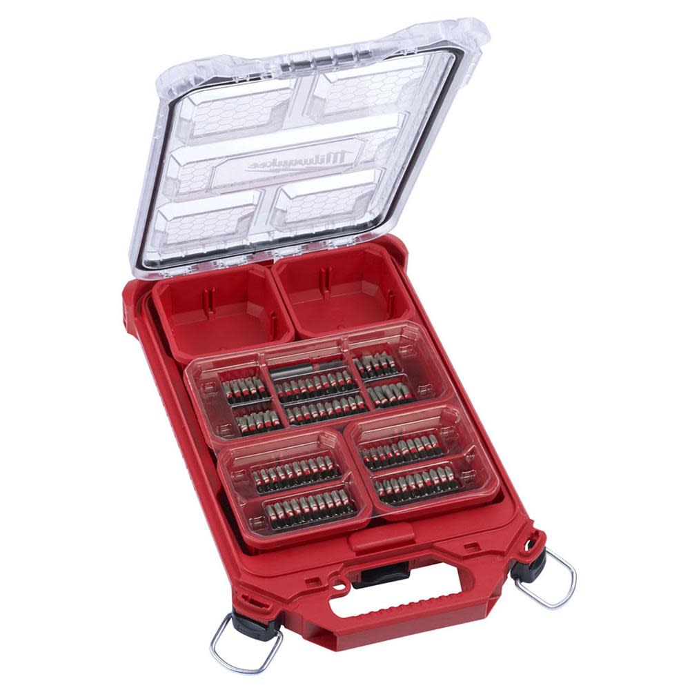 Milwaukee 101-Piece SHOCKWAVE PACKOUT Impact Driver Bit Set - Flockneti