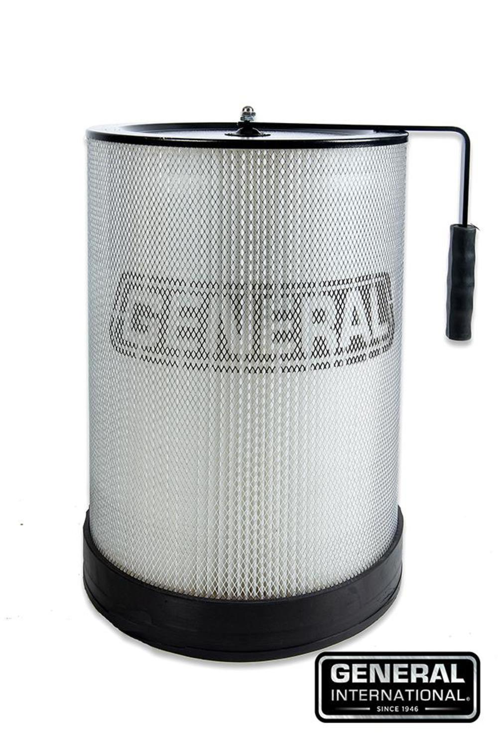 General International 1 Micron Washable Canister for 1 1/2HP + Dust Collectors - Flockneti