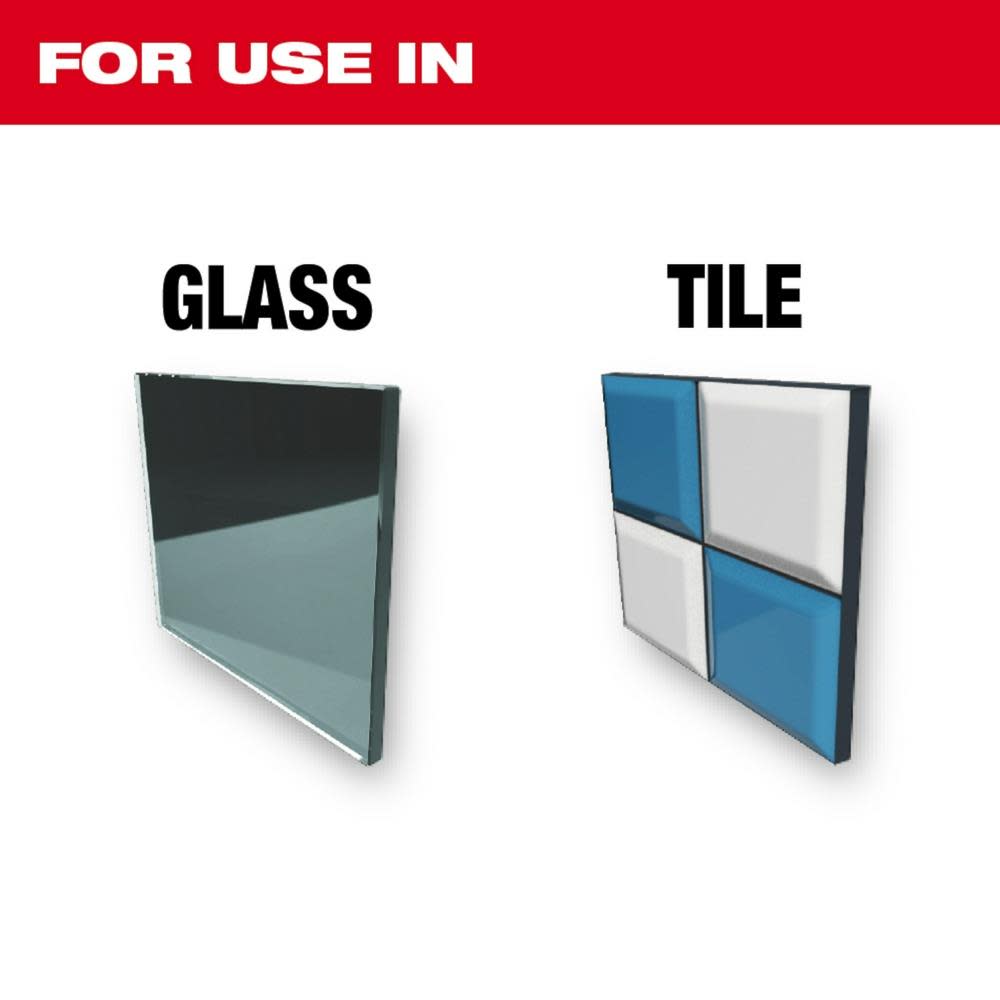 Milwaukee 4 pc Glass and Tile Bit Set - Flockneti