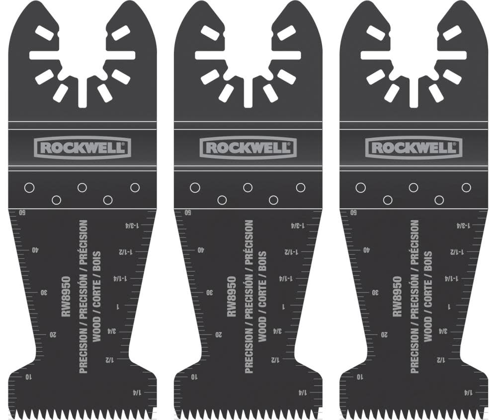 Rockwell 3-Pack High Carbon Steel Oscillating Tool Blade - Flockneti