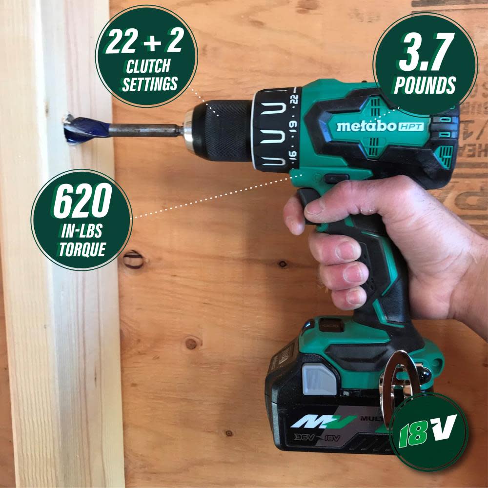Metabo HPT 18V Brushless Hammer Drill - Flockneti