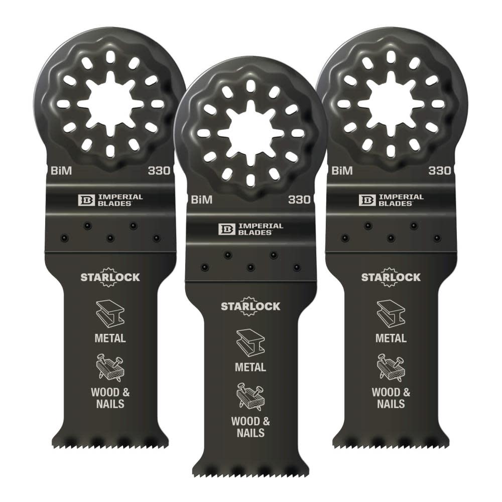 Imperial Blades Starlock 1 1/8″ Standard Metal Blade 3pc - Flockneti
