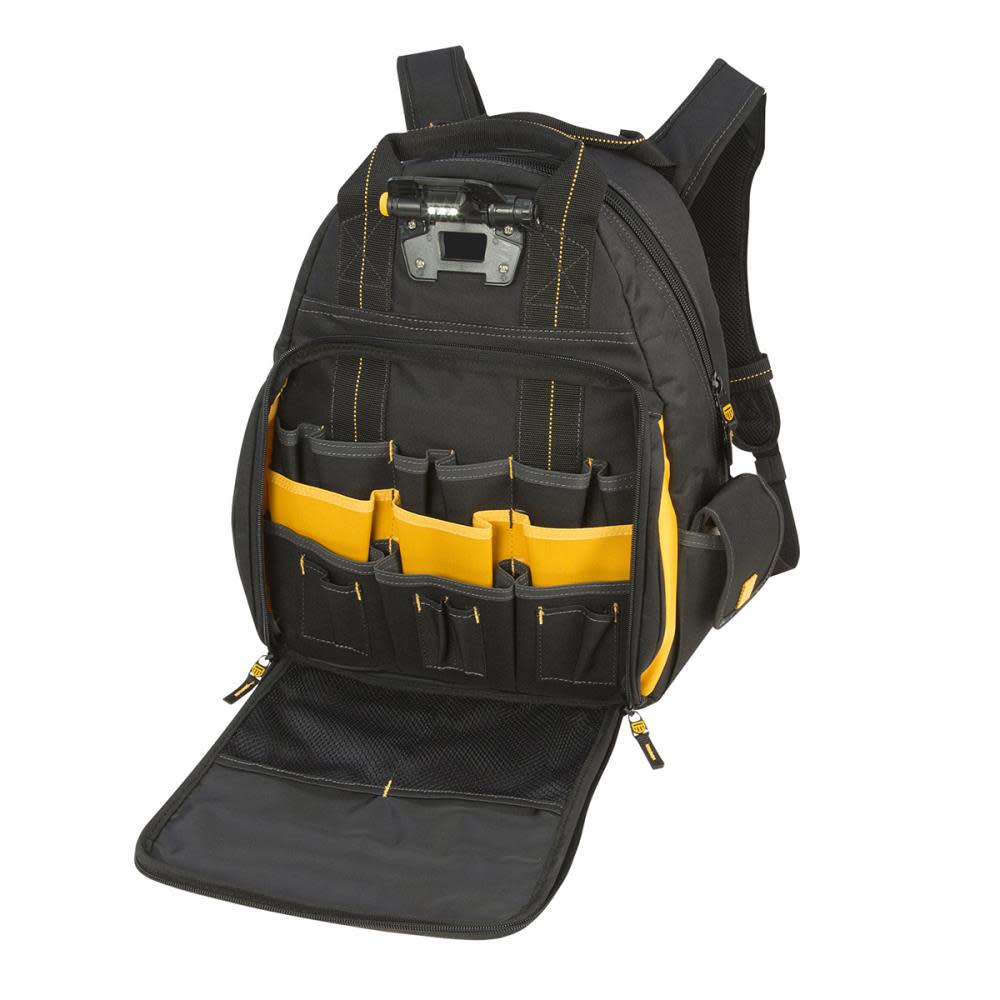 DEWALT 57 Pocket Lighted Tool Backpack - Flockneti