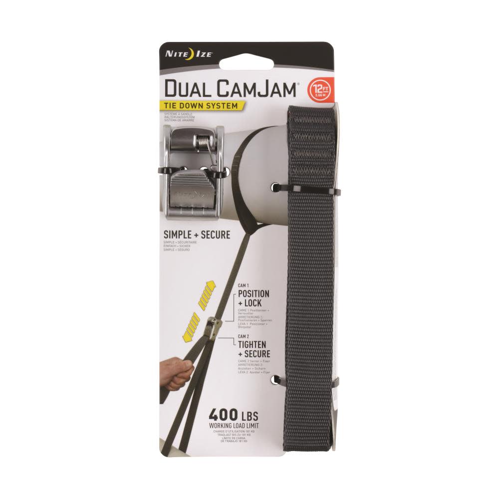 Nite Ize Dual CamJam Tie Down System 12 FT - Flockneti