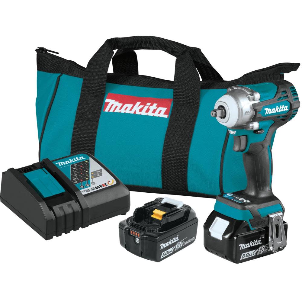 Makita 18V LXT Impact Wrench Kit 3/8″ Sq with Friction Ring Anvil - Flockneti