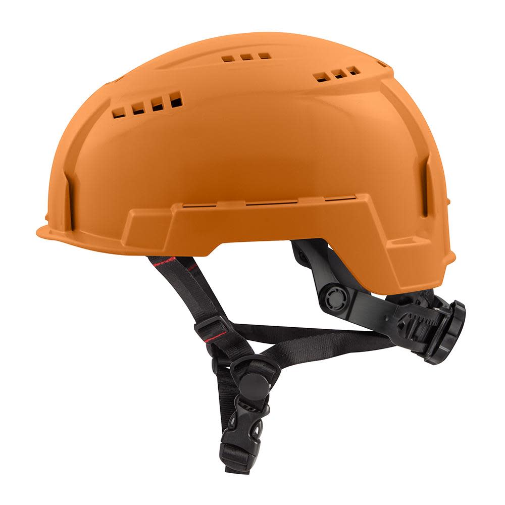 Milwaukee Orange Vented Helmet with BOLT Class C - Flockneti