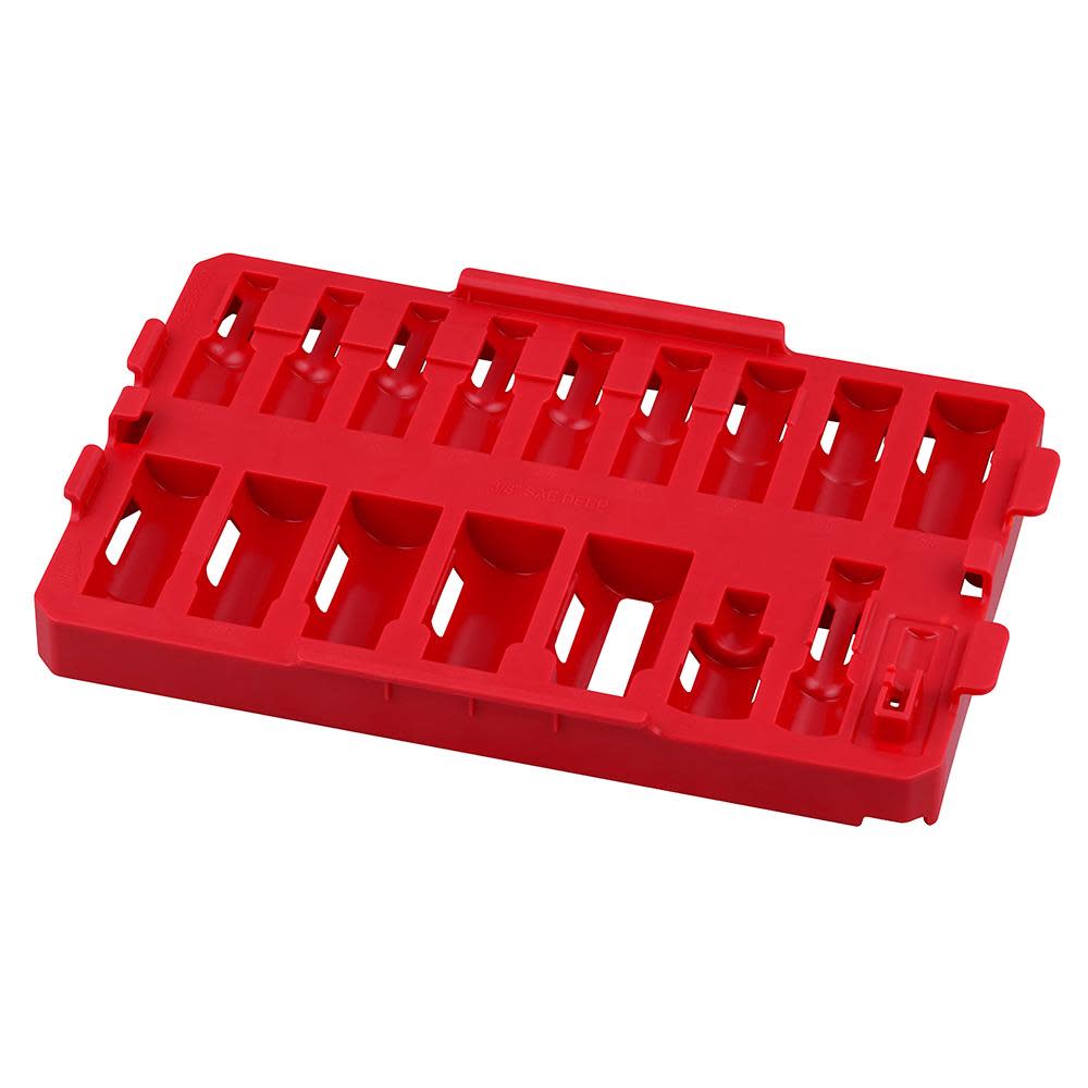 Milwaukee SHOCKWAVE Impact Duty Socket 3/8 Dr 17pc Tray Only - Flockneti