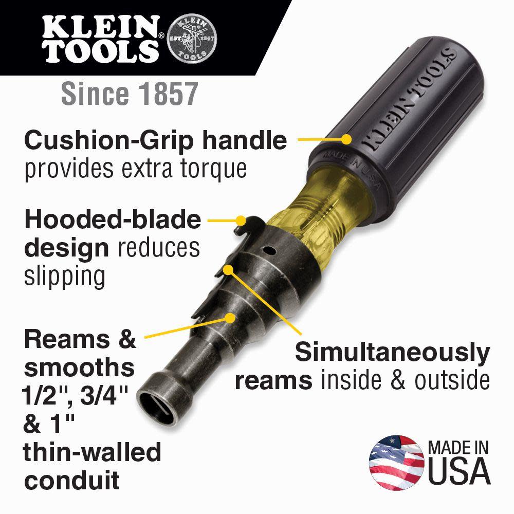 Klein Tools Screwdriver Conduit Fit and Ream - Flockneti