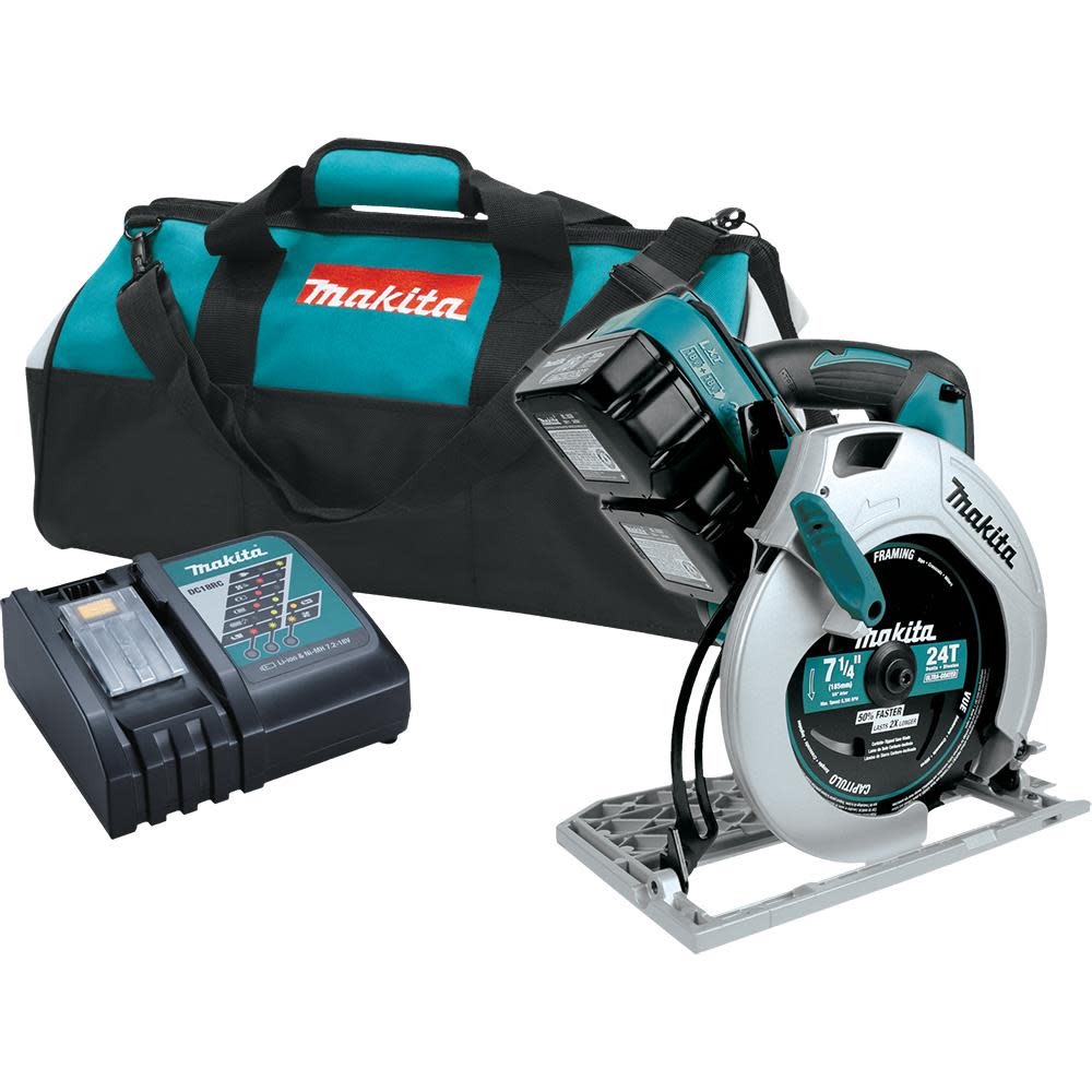 Makita 18V X2 LXT Lithium-Ion 36 V Cordless 7-1/4 In. Circular Saw Kit - Flockneti