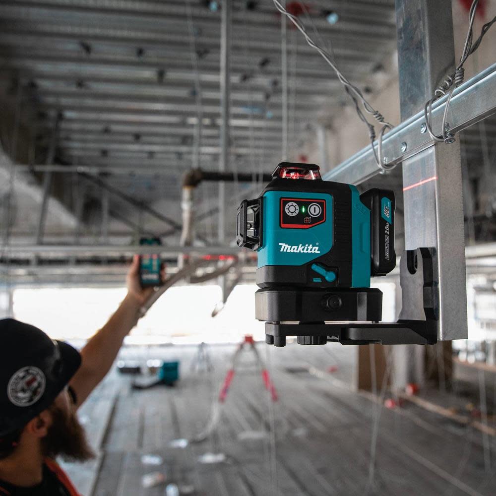 Makita 12V max CXT Self Leveling 360 3 Plane Red Laser Kit - Flockneti