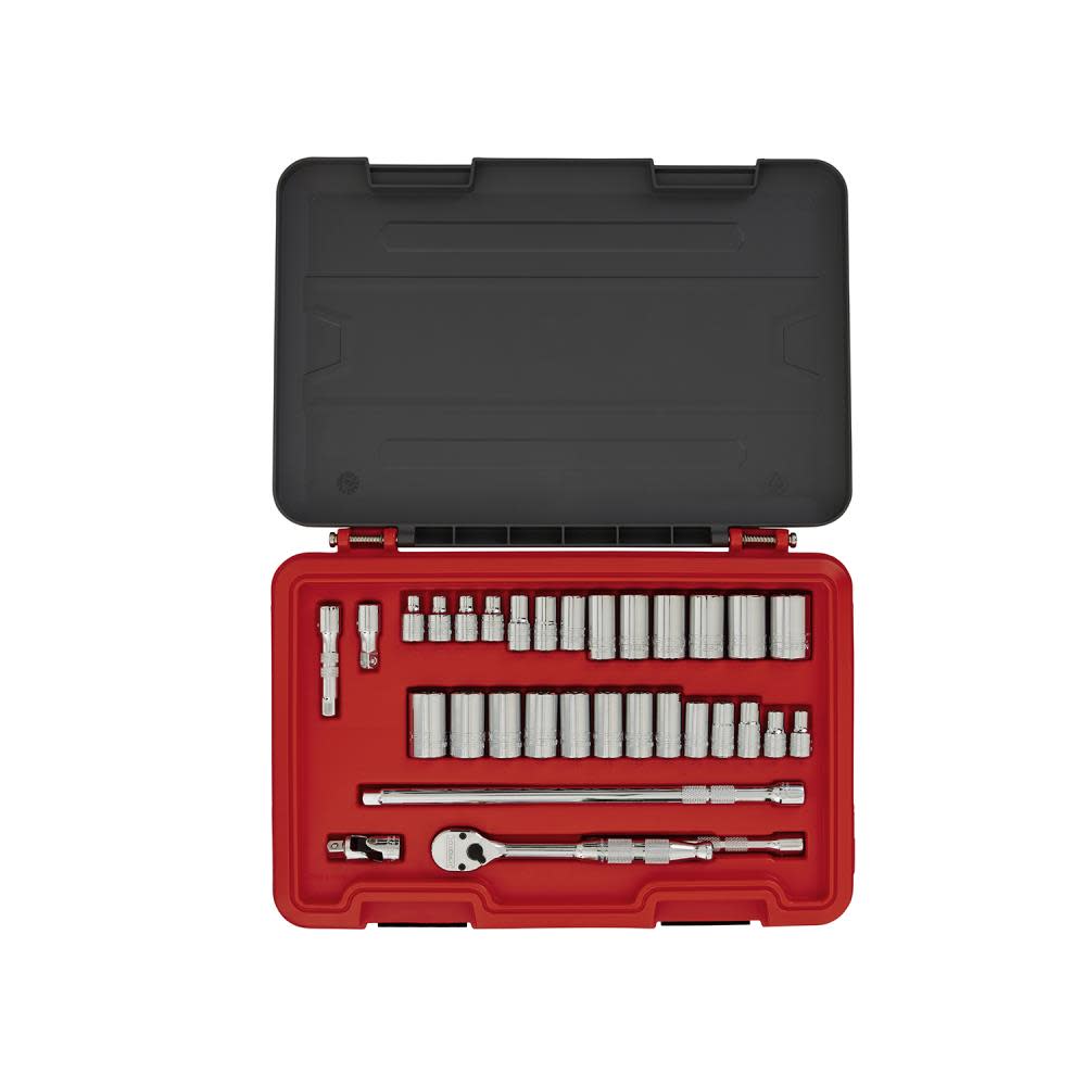 Proto Socket Set 3/8 DR SAE & MM 12pt AERO 32pc - Flockneti