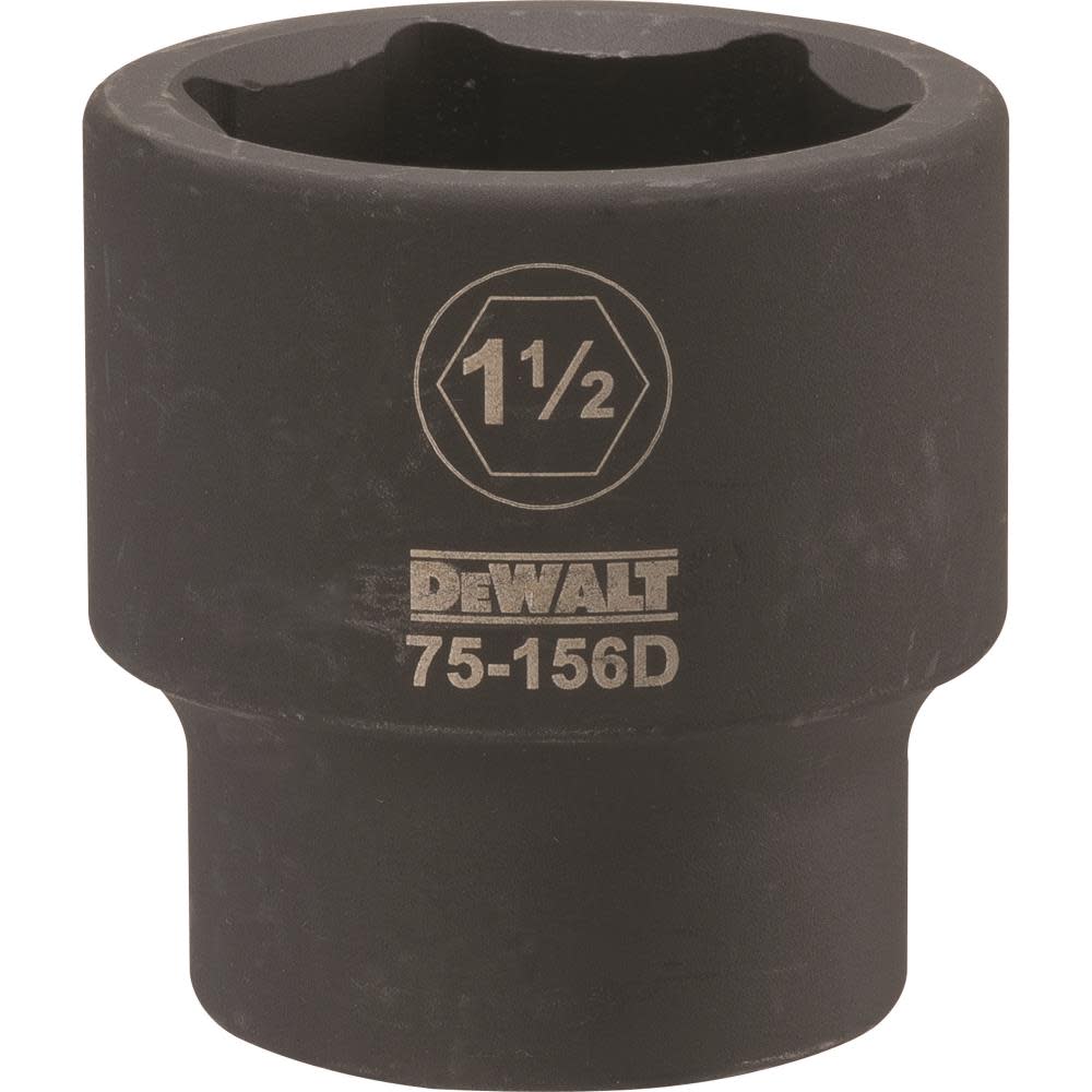 DEWALT 3/4 Drive X 1-1/2 6PT Standard Impact Socket - Flockneti