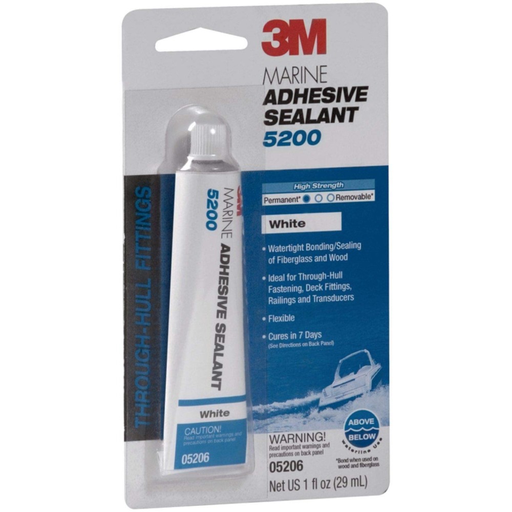 3M 1oz 5200 Series White Marine Adhesive Sealant - Flockneti