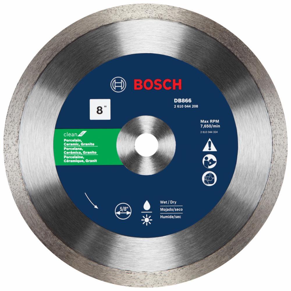 Bosch 8 In. Rapido Premium Continuous Rim Diamond Blade for Porcelain Tile - Flockneti