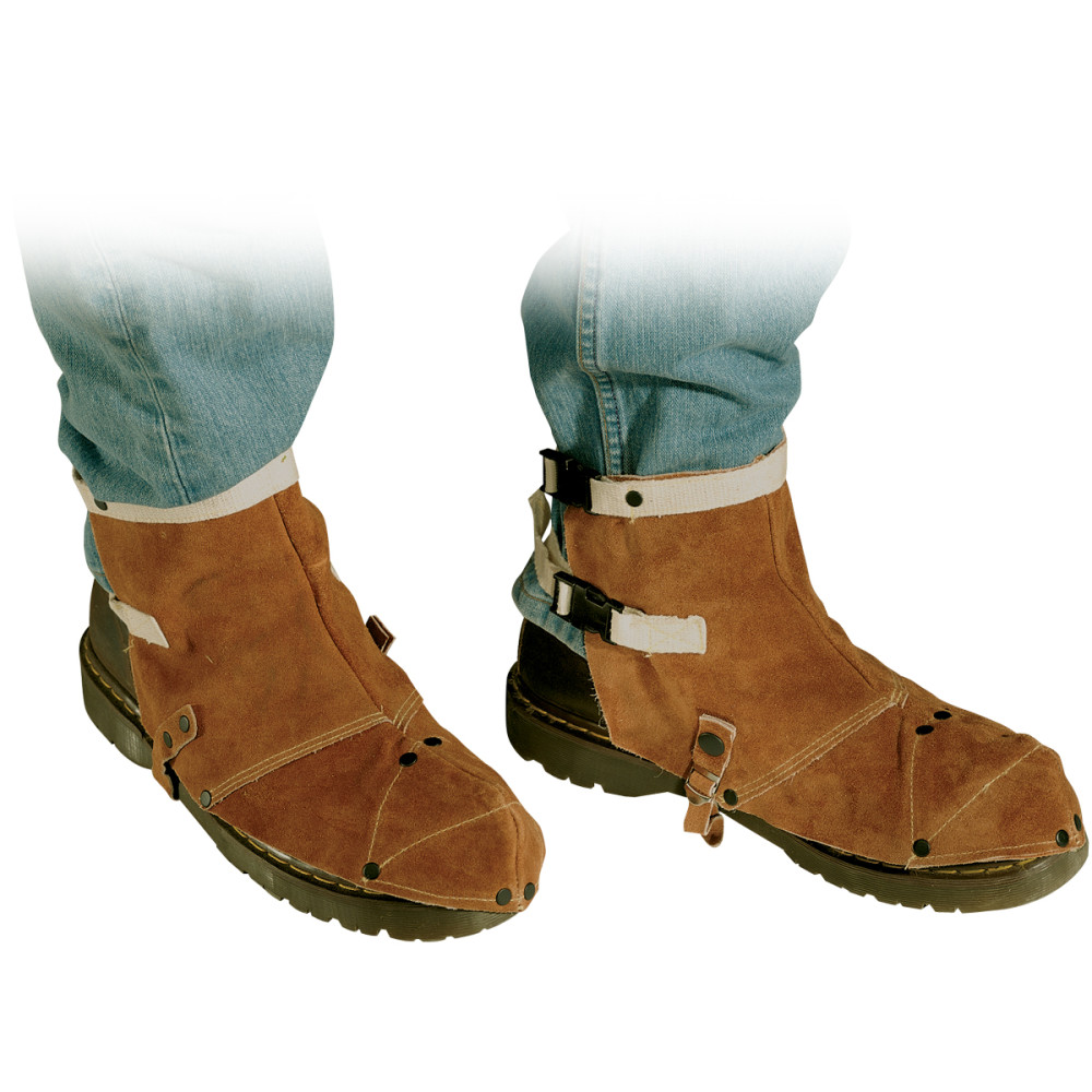 Black Stallion Side Split Cowhide Leather Shoe Protector 2pk - Flockneti