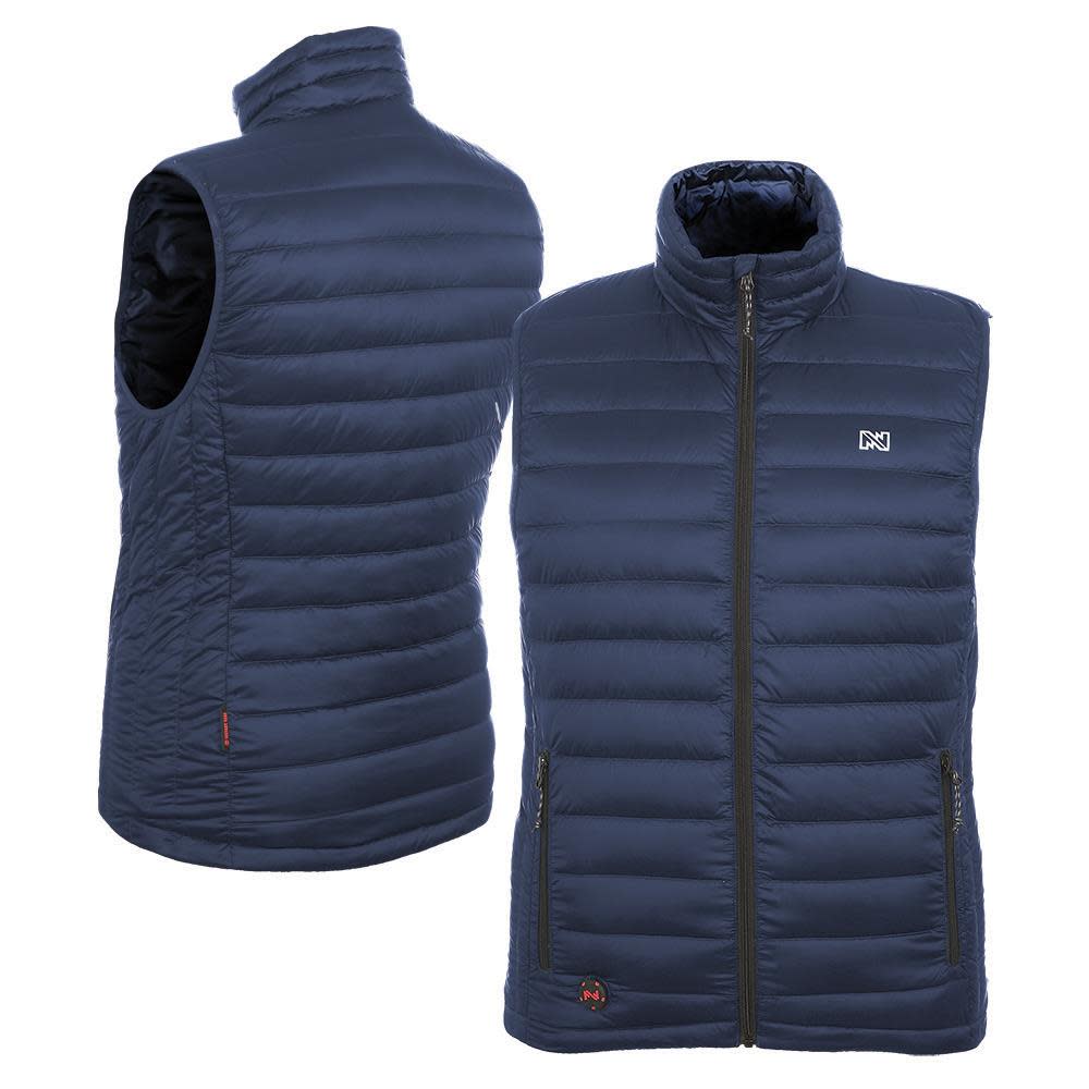 Mobile Warming Summit Heated Vest 12 Volt Mens Navy Small - Flockneti