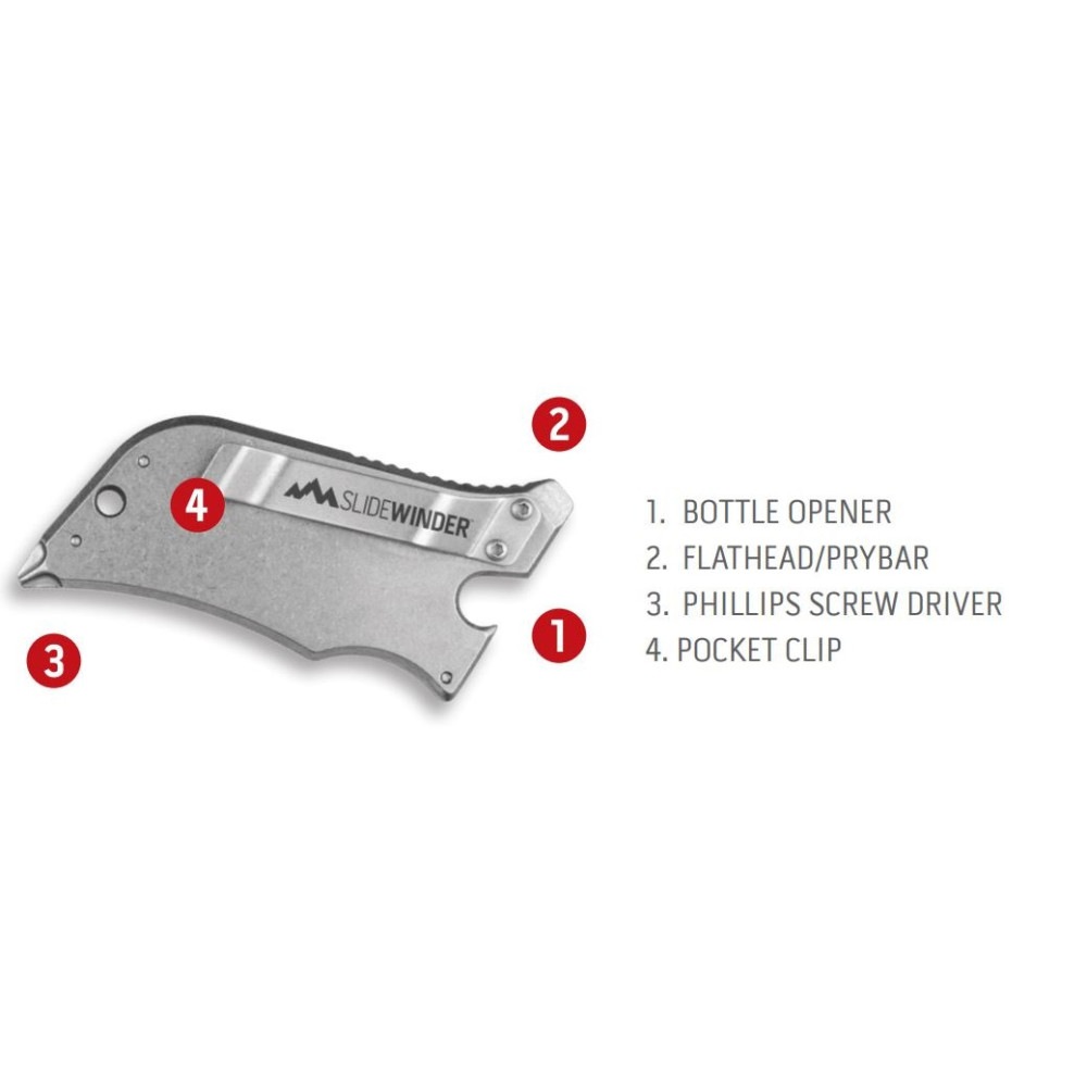 Outdoor Edge Slidewinder Nimble Little Multitool Orange - Flockneti