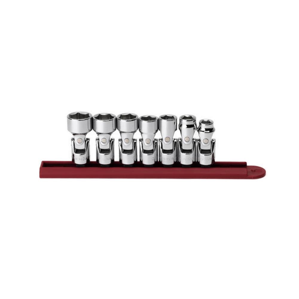 GEARWRENCH 7 Pc. 3/8″ Drive 6 Point Flex Metric Socket Set - Flockneti