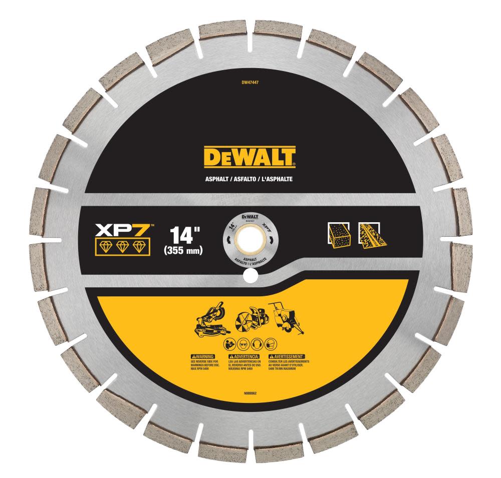 DEWALT Diamond Blade 14″ SEGMENTED XP7 ASPHALT - Flockneti