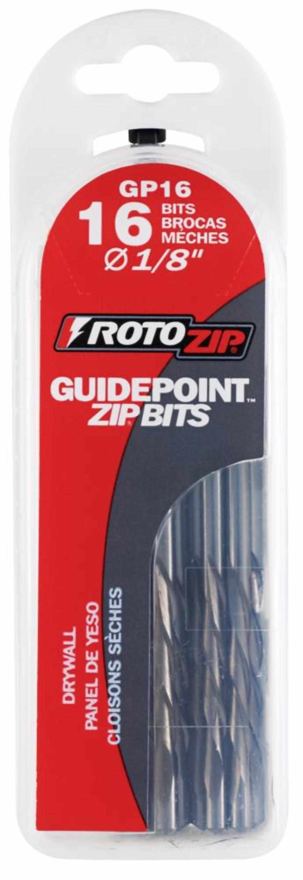 Rotozip 1/8″ Guidepoint Bit – 16 Pack - Flockneti