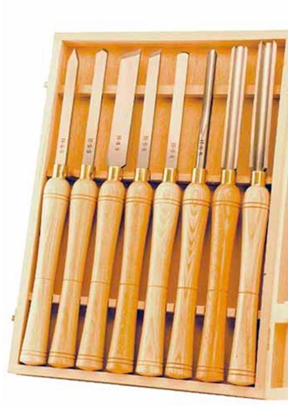 PSI Woodworking Products Wood Lathe Chisel 8pc Set - Flockneti