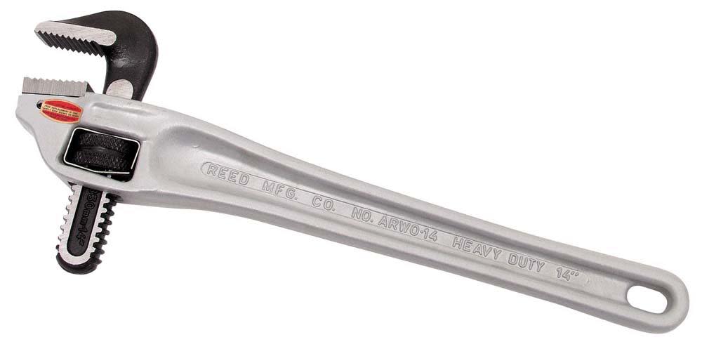 Reed Mfg Aluminum Pipe Wrench Offset 14 In. Handle - Flockneti